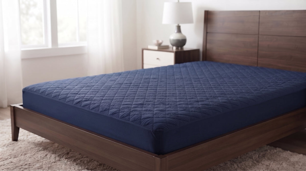 Waterproof Quilted Mattress Protector – Soft Breathable Elastic Fitted DRY HOME