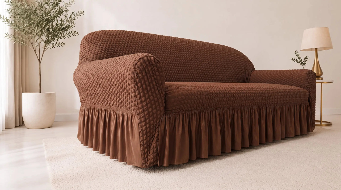 Turkish Style Bubble Sofa Cover – Stretchable Elastic Fit DRY HOME