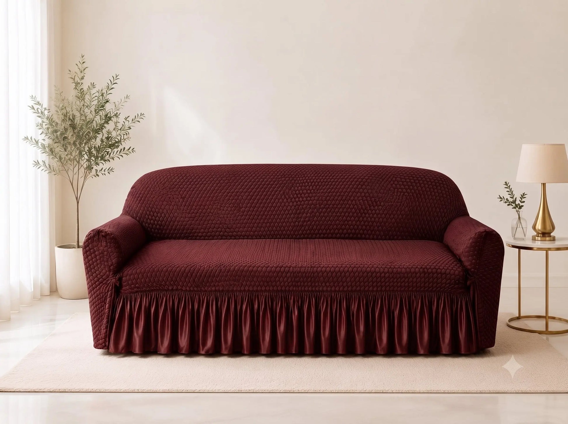Turkish Style Bubble Sofa Cover – Stretchable Elastic Fit DRY HOME