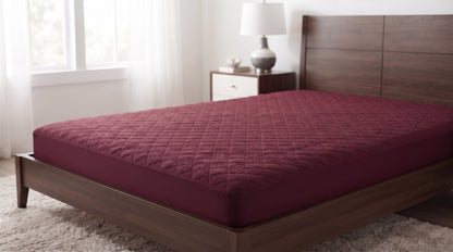 Waterproof Quilted Mattress Protector – Soft Breathable Elastic Fitted DRY HOME