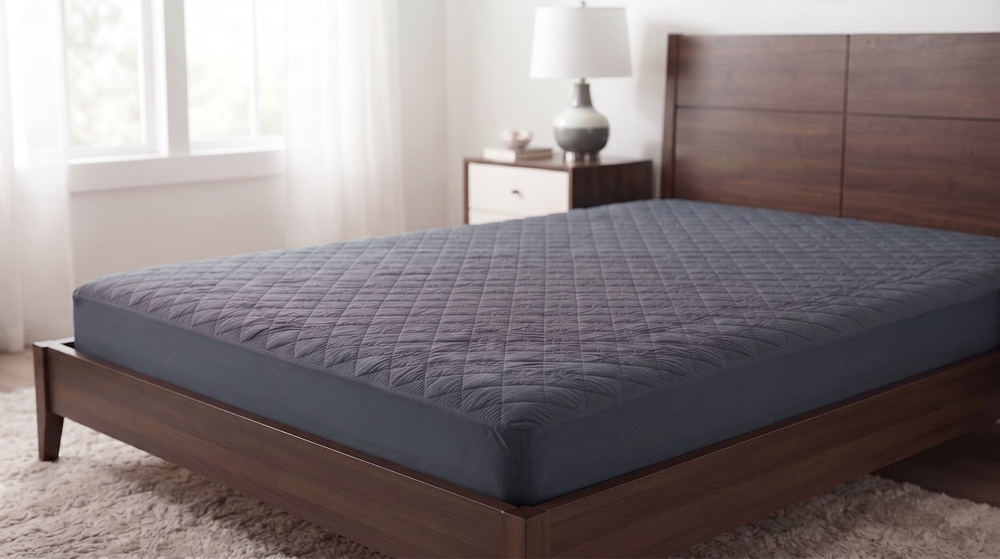 Waterproof Quilted Mattress Protector – Soft Breathable Elastic Fitted DRY HOME