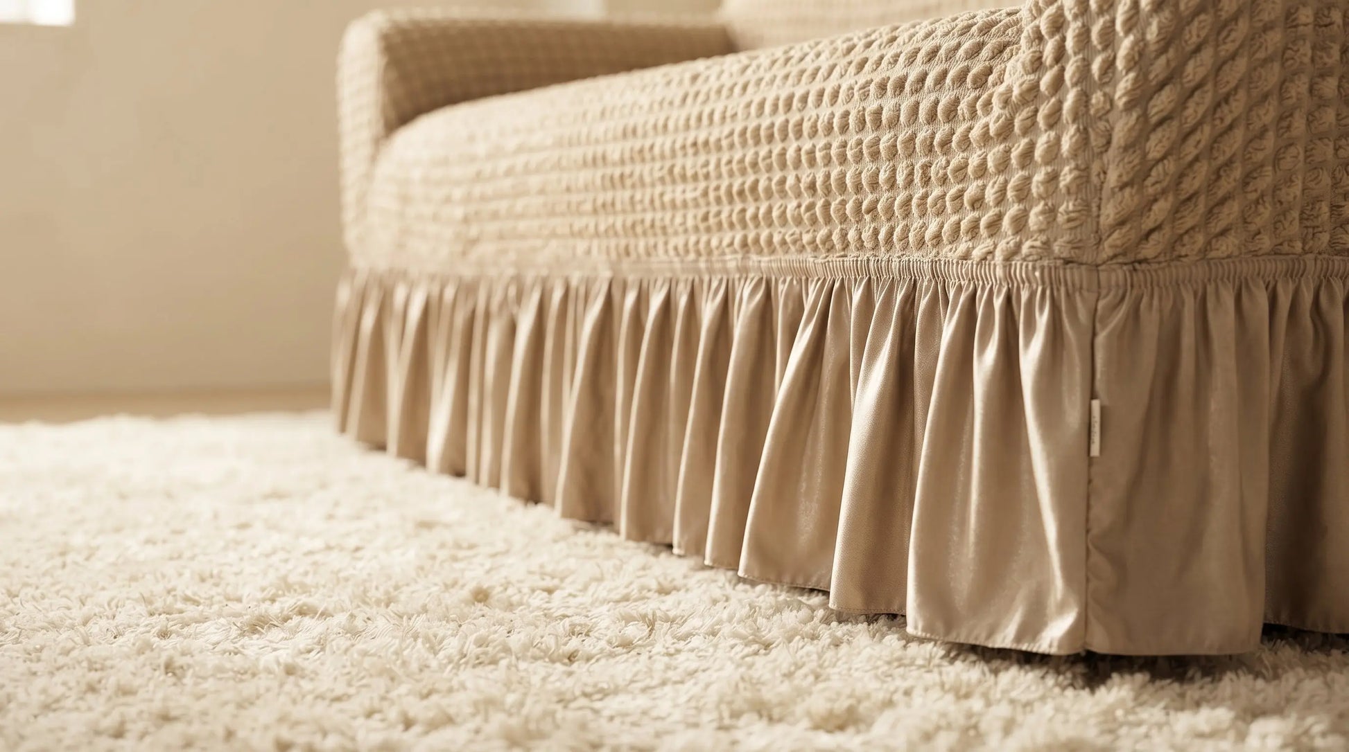 Turkish Style Bubble Sofa Cover – Stretchable Elastic Fit DRY HOME