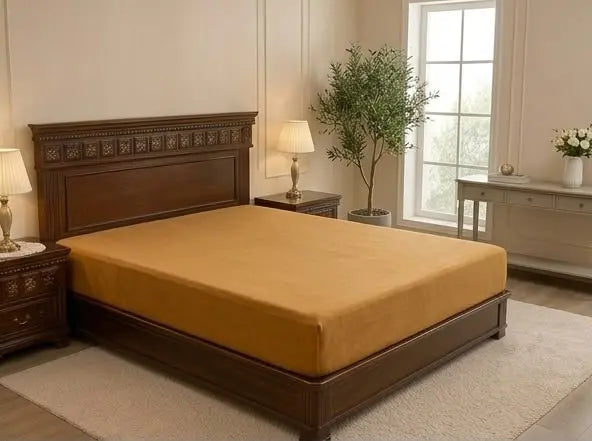 Dry Home Waterproof Fitted Mattress Protector – Breathable & Dust Mite Proof DRY HOME