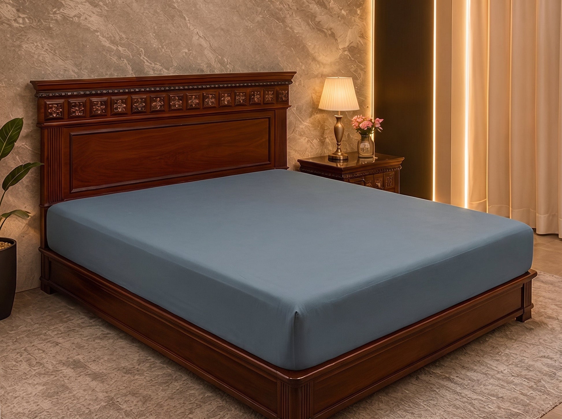 Dry Home Waterproof Fitted Mattress Protector – Breathable & Dust Mite Proof DRY HOME
