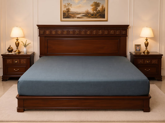 Dry Home Waterproof Fitted Mattress Protector – Breathable & Dust Mite Proof DRY HOME