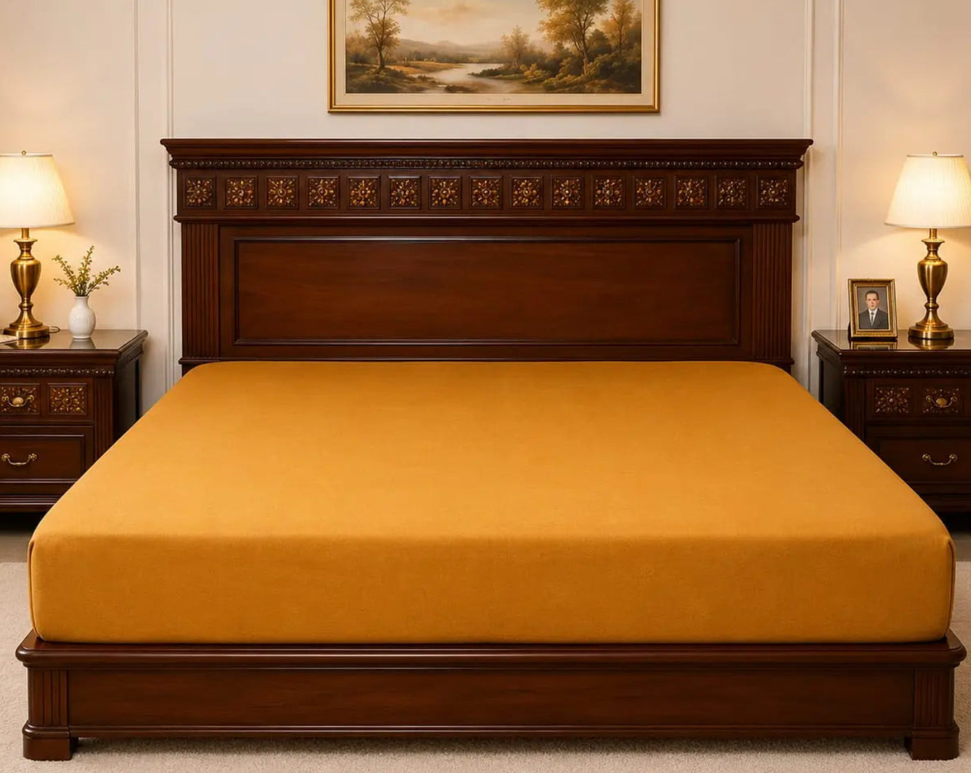 Dry Home Waterproof Fitted Mattress Protector – Breathable & Dust Mite Proof DRY HOME