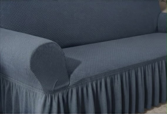 Turkish Mesh Fitted Sofa Cover Gray – Stretchable Breathable Fabric | Dry Home