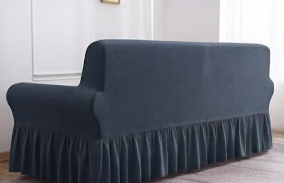 Turkish Mesh Fitted Sofa Cover Gray – Stretchable Breathable Fabric | Dry Home