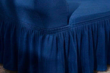 Turkish Mesh Fitted Sofa Cover Blue – Stretchable Breathable Fabric | Dry Home
