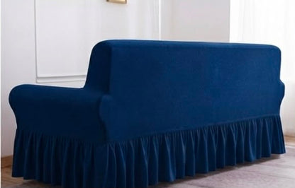 Turkish Mesh Fitted Sofa Cover Blue – Stretchable Breathable Fabric | Dry Home
