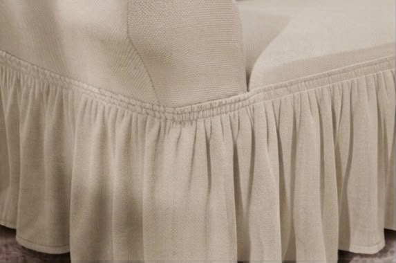 Turkish Mesh Fitted Sofa Cover Beige – Stretchable Breathable Fabric | Dry Home