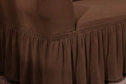 Turkish Mesh Fitted Sofa Cover Brown – Stretchable Breathable Fabric | Dry Home