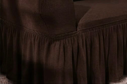 Turkish Mesh Fitted Sofa Cover Coffee Brown- Breathable Stretchable - All Sizes | Dry Home