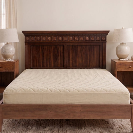 Waterproof Quilted Mattress Protector – Soft Breathable Elastic Fitted DRY HOME